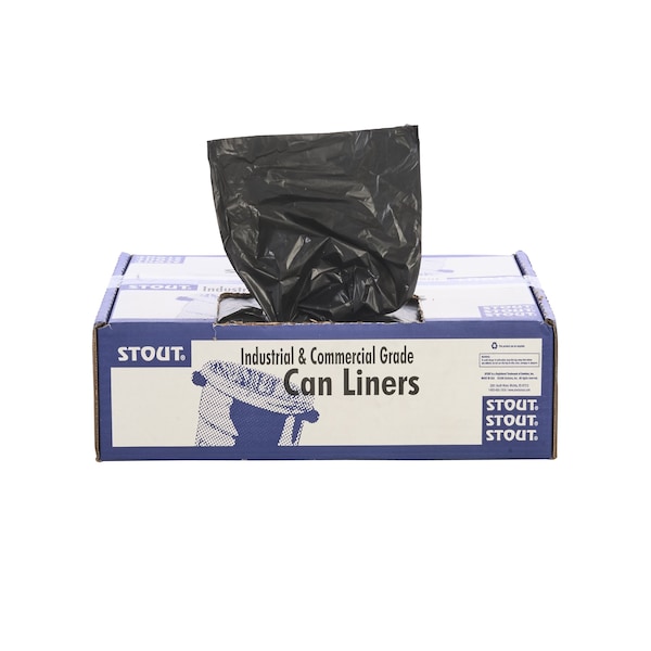Stout By Envision 60 gal Trash Bags, 1.5 Mil, Brown/Black, 100 PK T3658B15 - main